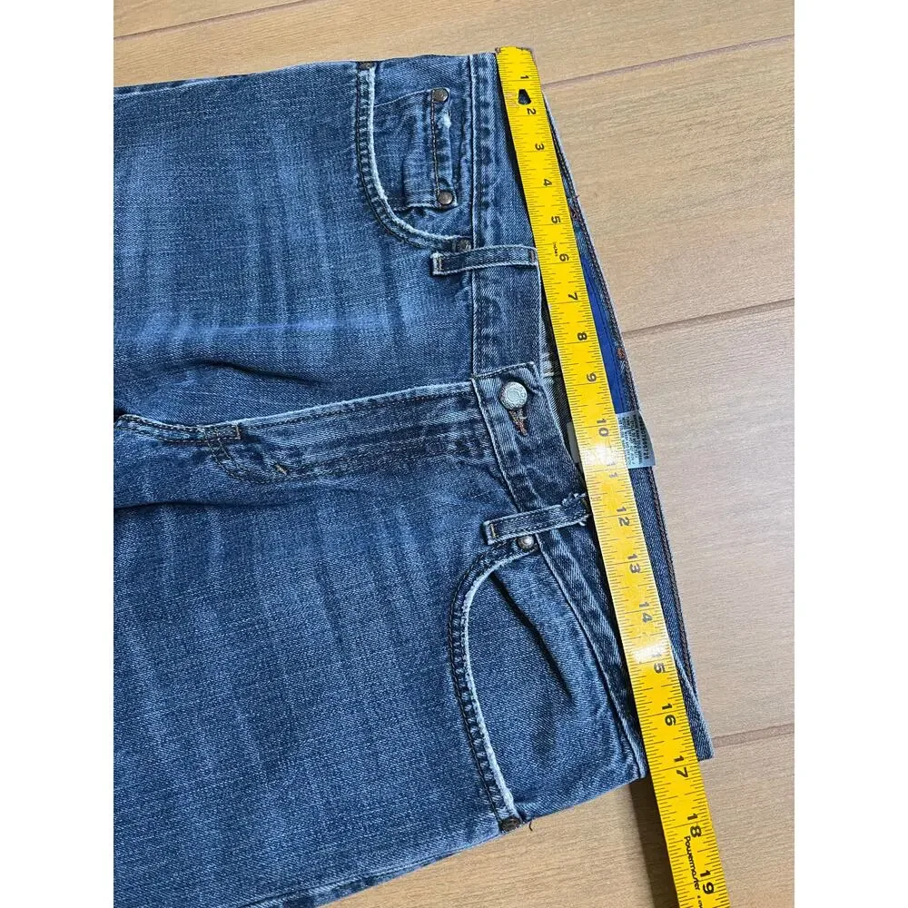 Vintage Levis 514 Slim‎ Straight 33x32 Blue Jeans Denim Fade Y2K boho Western